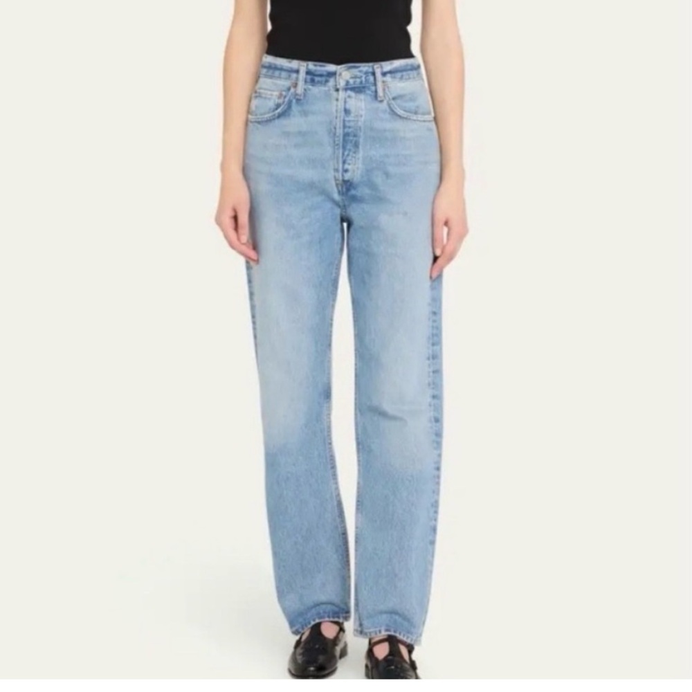 90s high waist pinch waist straight jean -AGOLDE